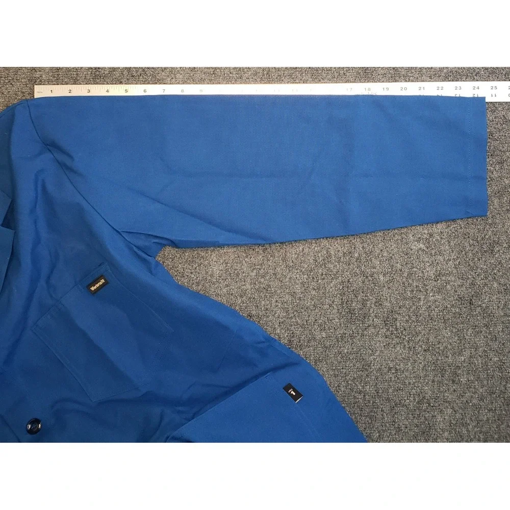 Workrite FR Flame Resistant Lab Coat Mens XL Blue Nomex ARC 6 New Tags